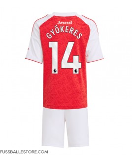 Günstige Arsenal Viktor Gyokeres #14 Heimtrikotsatz Kinder 2025-26 Kurzarm (+ Kurze Hosen)